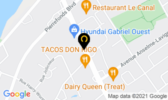 Pizza Gino in Pierrefonds map