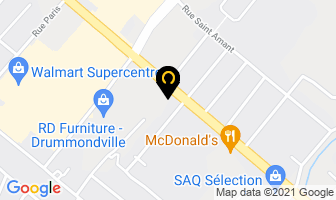 Pizza Hut in Drummondville map