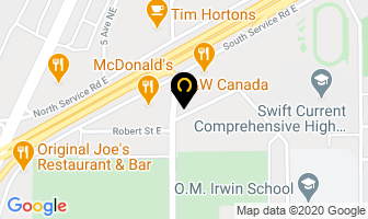 Pizza Hut in Swift Current map