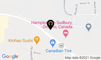 Pizza Hut in Sudbury map