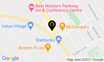 Pizza Hut in Cornwall map