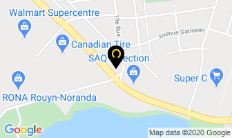 Pizza Pizza in Rouyn-Noranda map