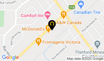 Pizza Salvatore in Thetford Mines map