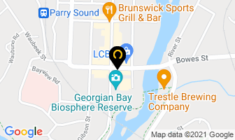Pizzaville in Parry Sound map