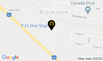 Pj's One Stop in Division No. 14 map