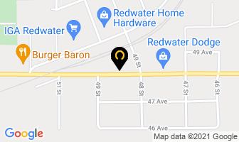 Pk Ray Contracting Inc in Redwater map