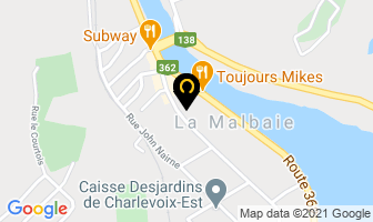 Place Centre-Ville in La Malbaie map