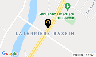 Place Laterri&egrave;re in Laterrière map