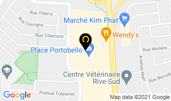 Place Portobello in Brossard map