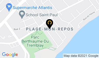 Plage Mon Repos in Beauharnois map