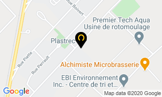 Plastrec Inc in Joliette map