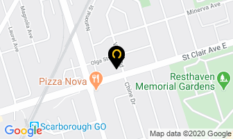 Platinum Cleaners in Orillia map