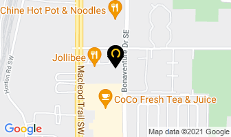 Platinum Hair Group in Calgary map
