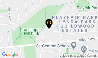 Playfair Residences in Guelph map
