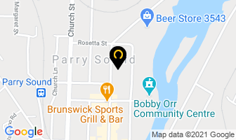 Playland Properties Inc in Parry Sound map