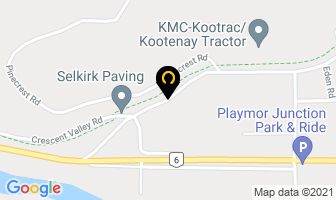 Playmor Woodworks Ltd in Central Kootenay H map