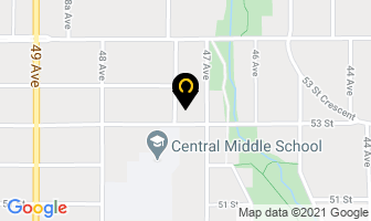 Plaza Apartments in Red Deer map
