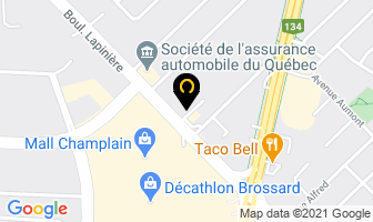 Plaza Du Dollar in Brossard map