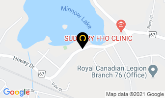 Plaza Hotel in Sudbury map