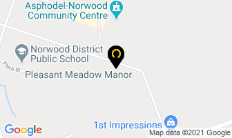 Pleasant Meadow Manor in Norwood map