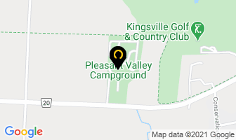 Pleasant Valley Campground in Kingsville map