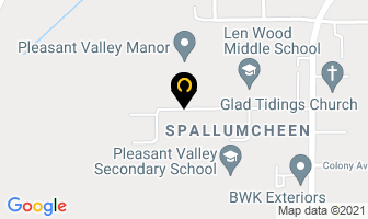 Pleasant Valley Health Centre Switchboard in Armstrong map