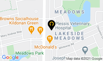 Plessis Veterinary Hospital in Winnipeg map