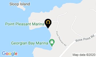 Point Pleasant Marina in Parry Sound map