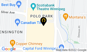 Polo Park Dental Centre in Winnipeg map