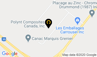 Polynt Composites Canada Inc in Drummondville map