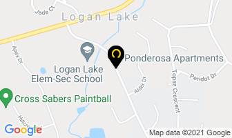 Ponderosa Apartments in Logan Lake map