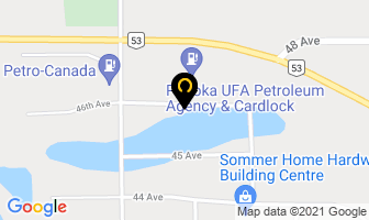 Ponoka Chrysler Jeep in Ponoka map
