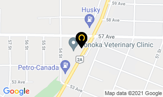Ponoka Veterinary Clinic in Midland map