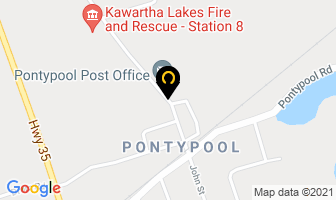 Pontypool Community Centre in Kawartha Lakes map