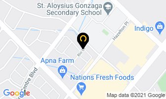 Pony Express Delivery Service in Mississauga map