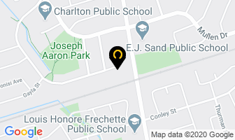Pop Up Banner in Thornhill map