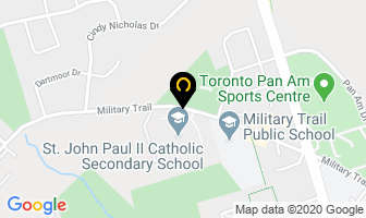 Pope John Paul Ii in Scarborough map
