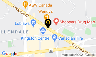 Popeye's Chicken in Kingston map