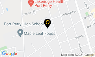 Port Perry High School in Drummondville map