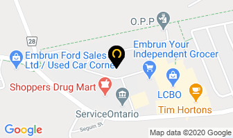 Portes Express Doors in Embrun map