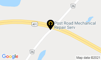 Post Road Mechanical Repair Serv in South Stormont map