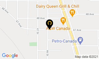 Powell Canada Inc in Rocky Mountain House map