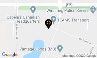 Power Hammer Manufacturing in Winnipeg map