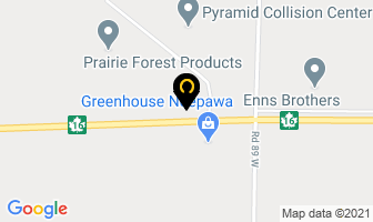 Prairie Forest Products in Neepawa map