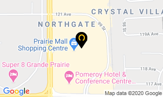 Prairie Mall Shopping Centre in Grande Prairie map