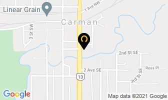 Prairie Rose School Division in Carman map