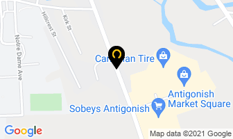 Praxis Research in Antigonish map