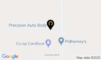 Precision Auto Body in Rocky Mountain House map
