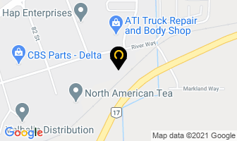 Premier Plastics Inc in Delta map