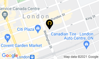 Premium Jobs Canada in London map